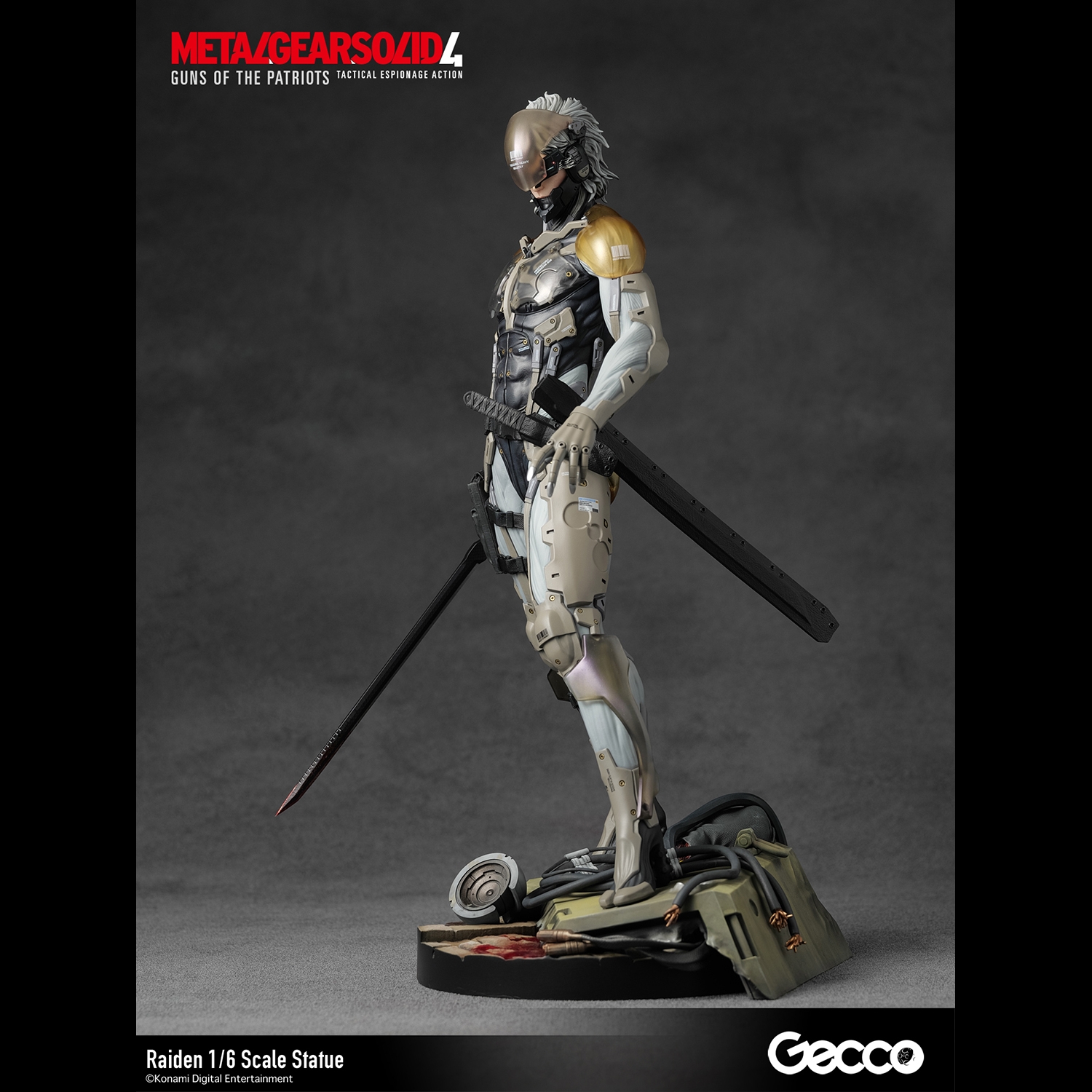 METAL GEAR SOLID 4 GUNS OF THE PATRIOTS, Raiden 1/6 Scale Statue 